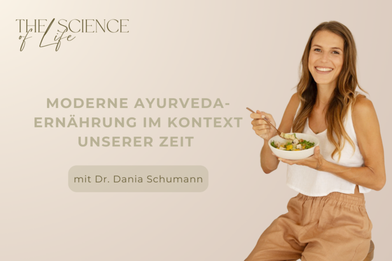 Episodencover Moderne Ayurveda Ernährung mit Dr. Dania Schumann