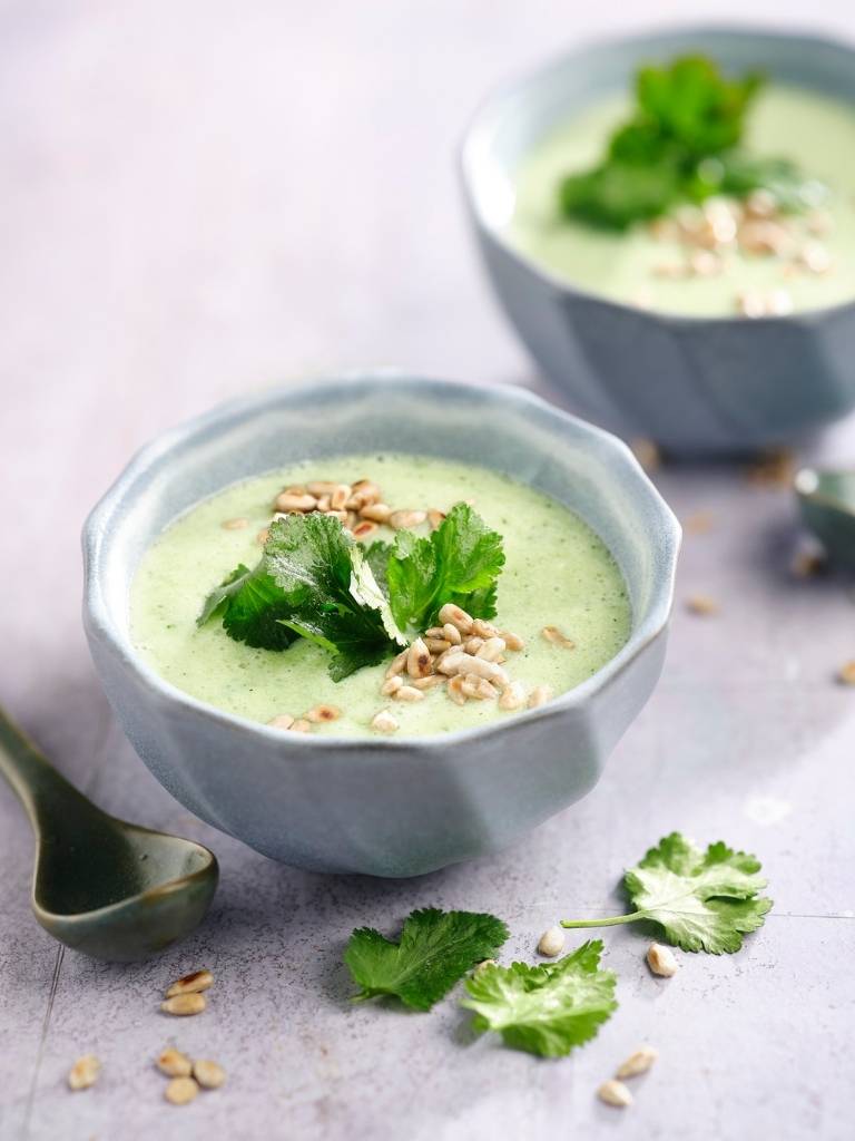Zucchini Gazpacho mit Seidentofu Rezept