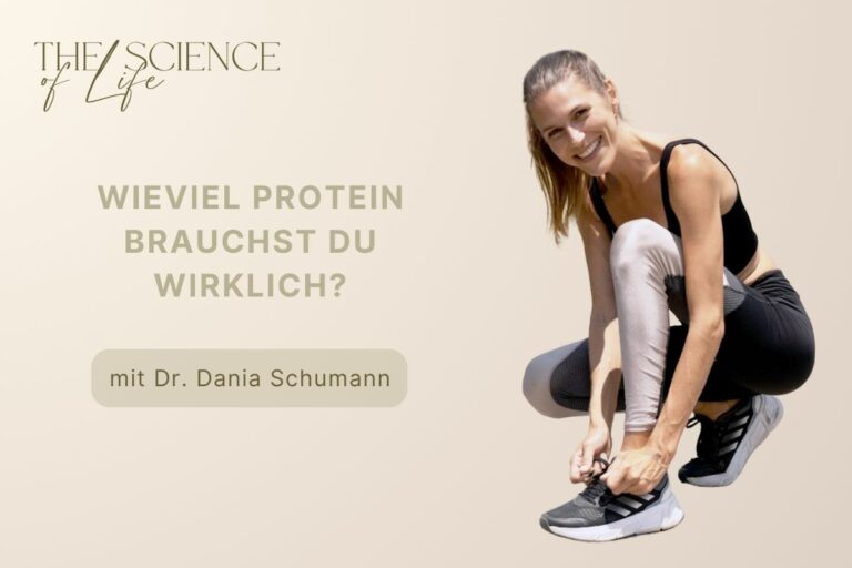 Dr. Dania Schumann beim Sport - Titelbild Proteine in Ayurveda und Wissenschaft
