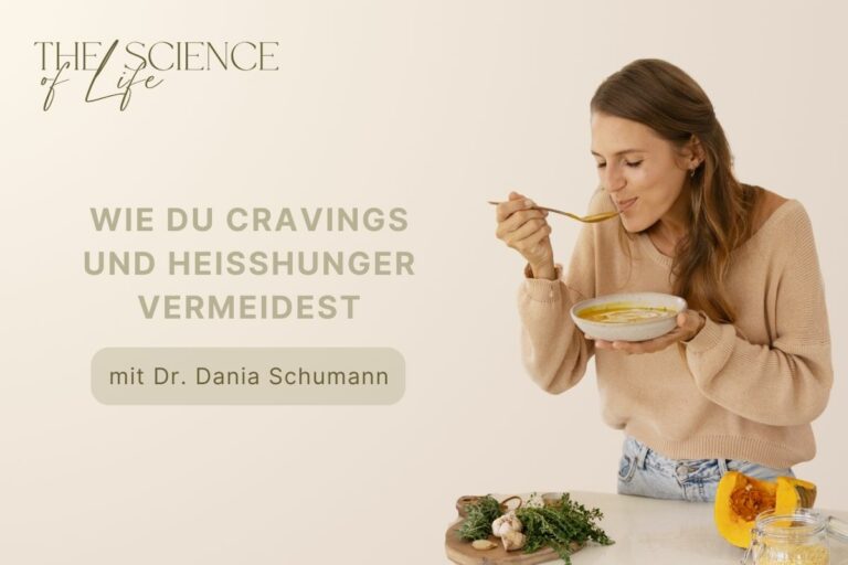 Dr. Dania Schumann genießt gesund - Titelbild Cravings + Heisshunger vermeiden