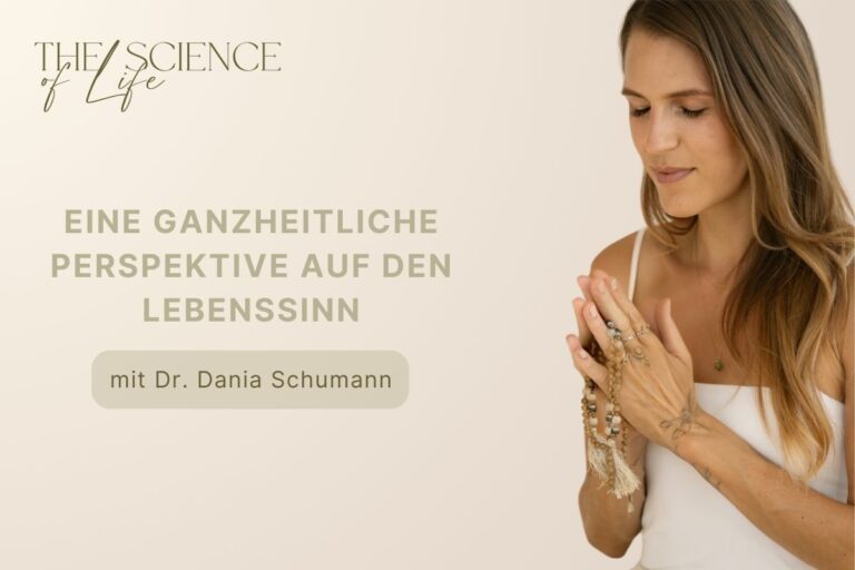 Dr. Dania Schumann Anjali Mudra - Titelbild zur Podcastfolge Lebenssinn & Erfüllung