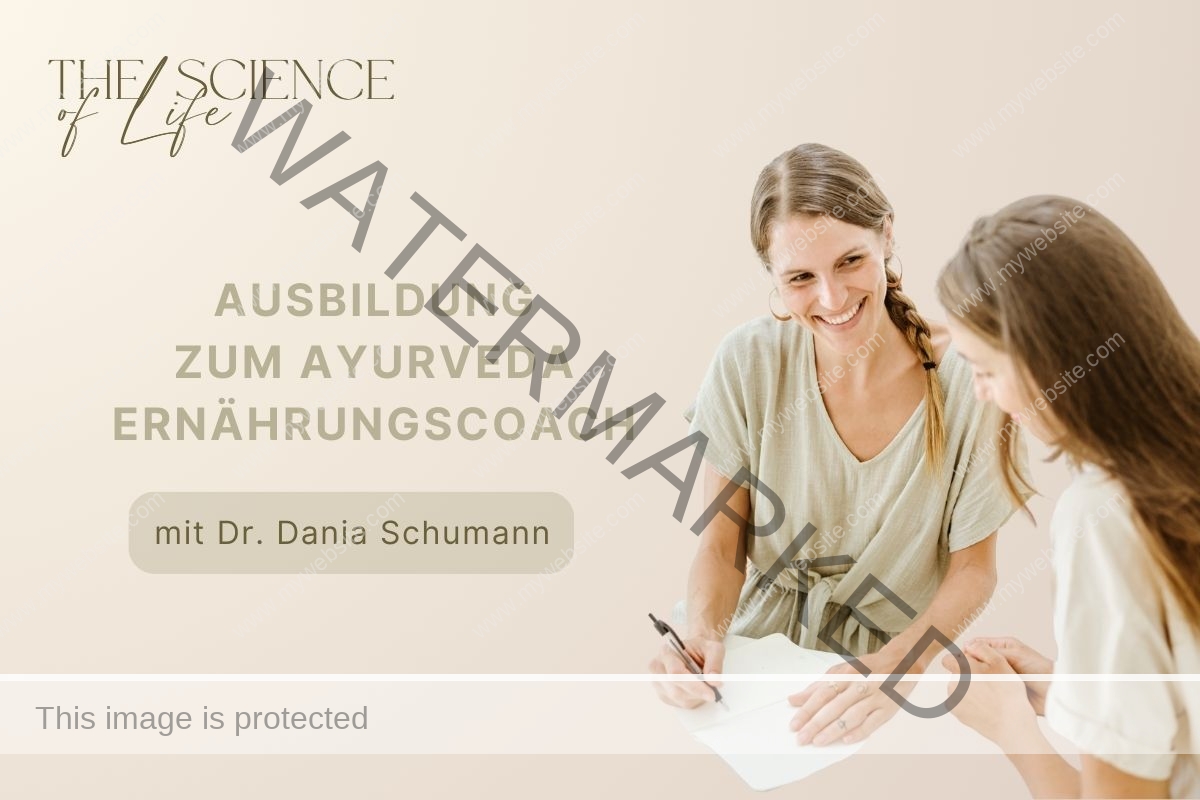 Dr. Dania Schumann lehrt - Titelbild Podcast Ausbildung Ayurveda Ernährungscoach