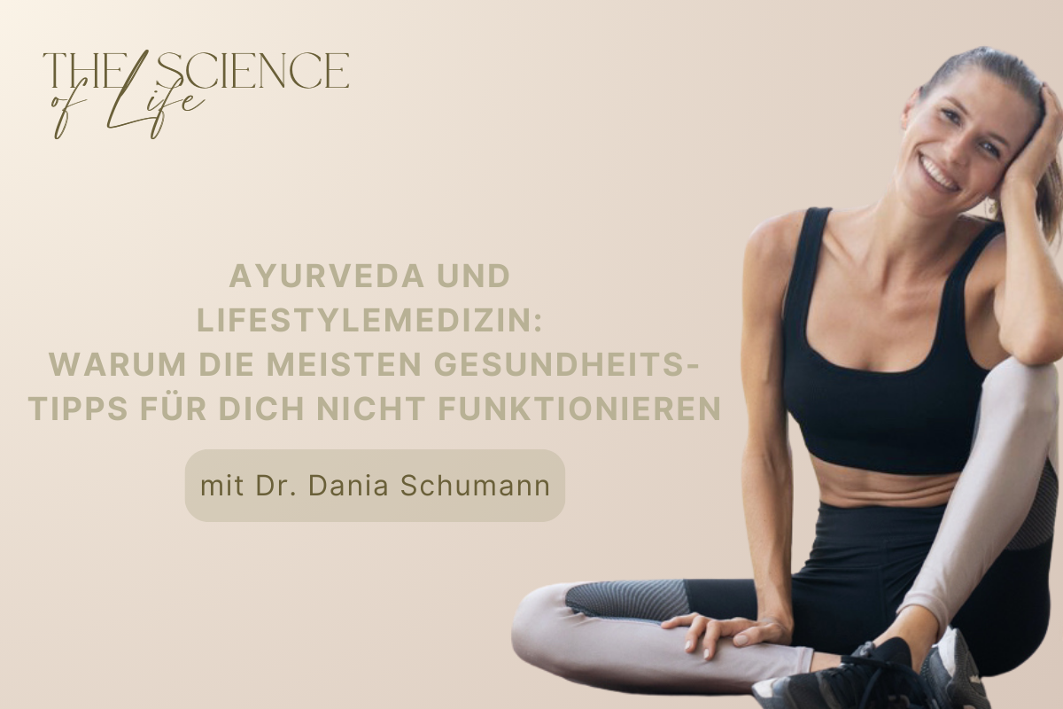 Episodencoverbild mit Dr. Dania Schumann in Sportkleidung