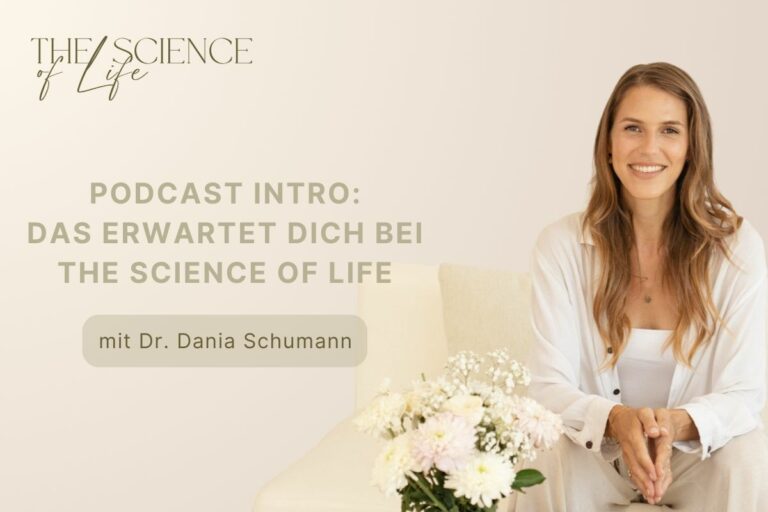 Porträt Dania Schumann als Titelbild zum Podcast: The Science of Life - von Dr. Dania Schumann